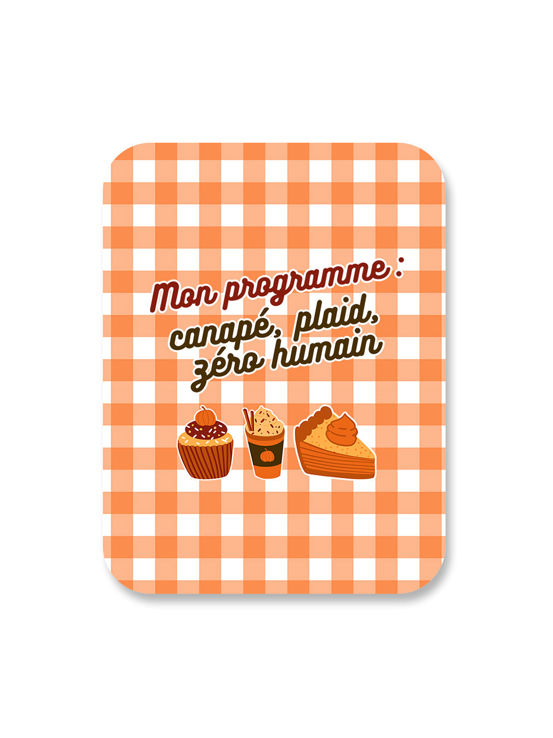 Aimant Canapé plaid zéro humain Encre et Créations