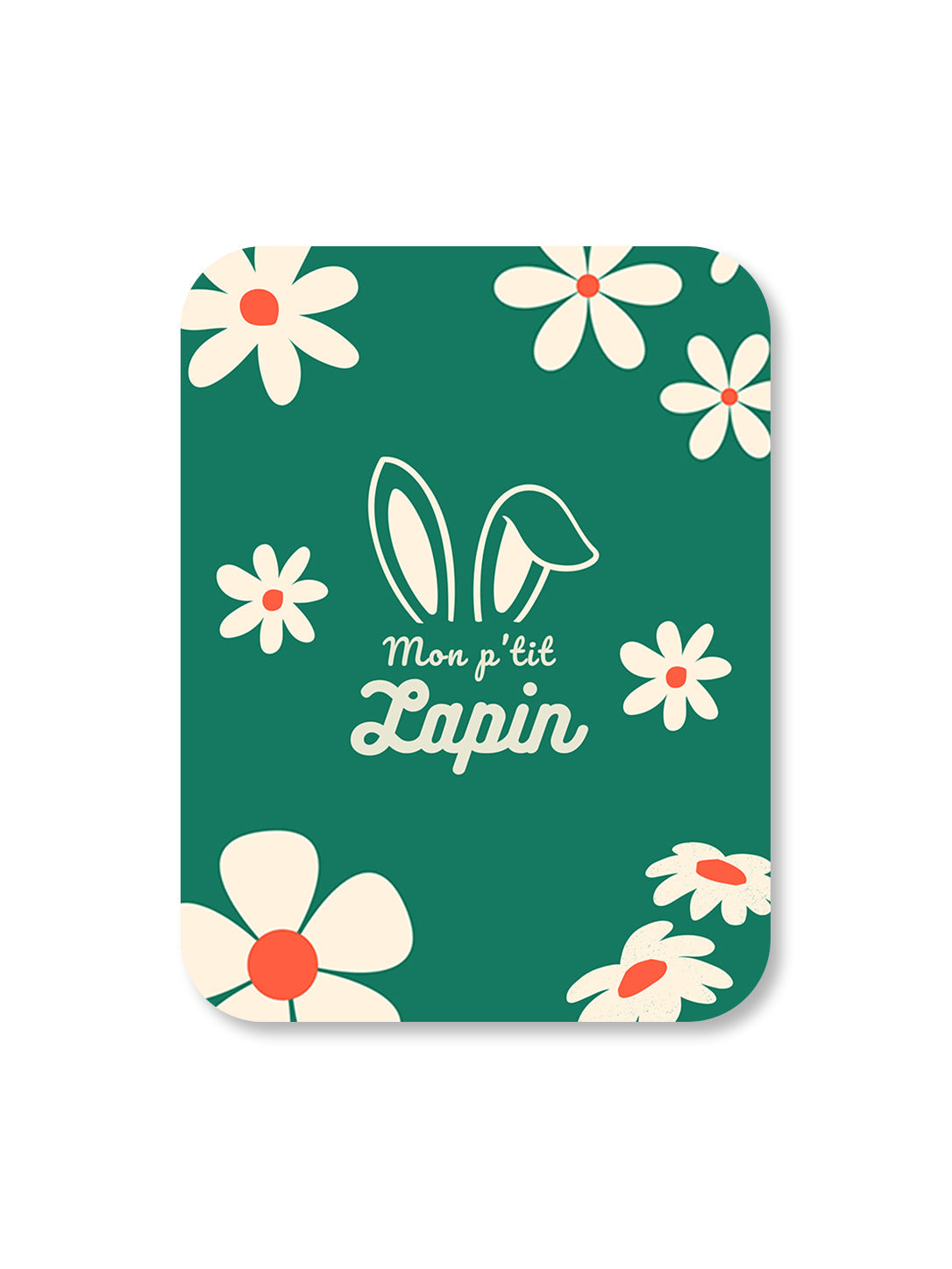 Aimant Mon p'tit lapin Encre et Créations