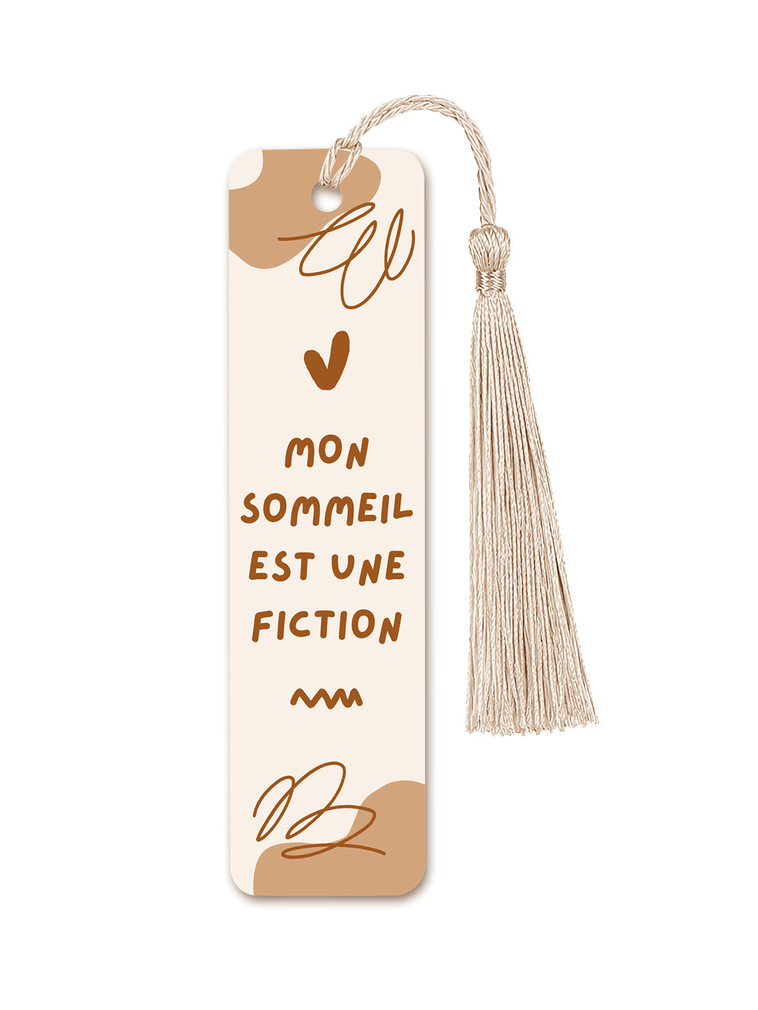 Marque-page Mon sommeil est une fiction Encre et Créations
