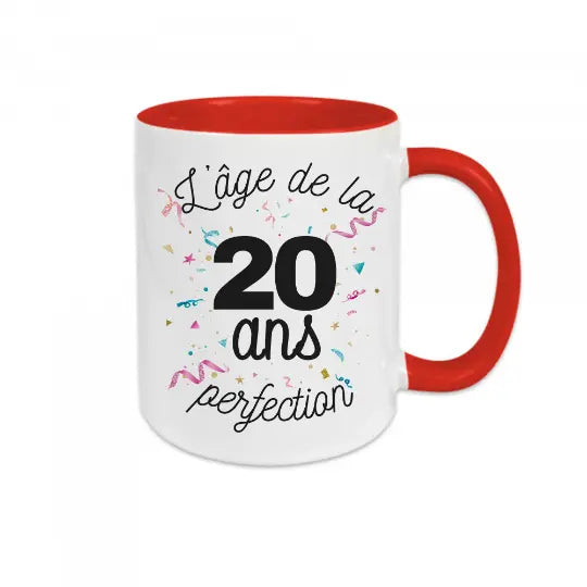 Mug céramique - 20 ans l'âge de la perfection