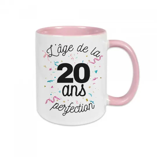 Mug céramique - 20 ans l'âge de la perfection