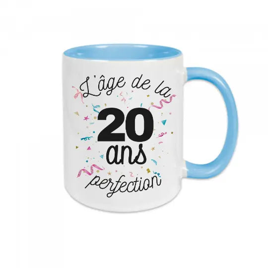 Mug céramique - 20 ans l'âge de la perfection