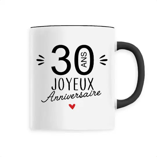 Mug céramique - 30 Ans Joyeux Anniversaire