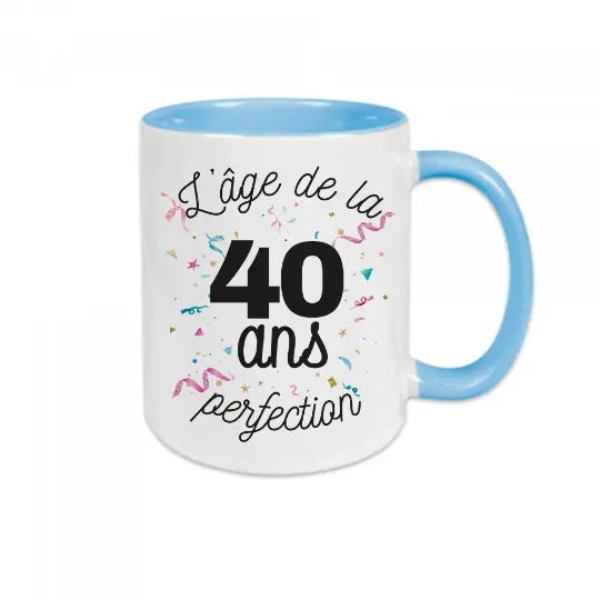 Mug céramique - 40 ans l'âge de la perfection