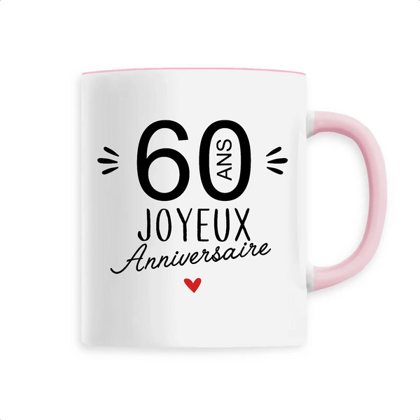 Mug céramique - 60 Ans Joyeux Anniversaire