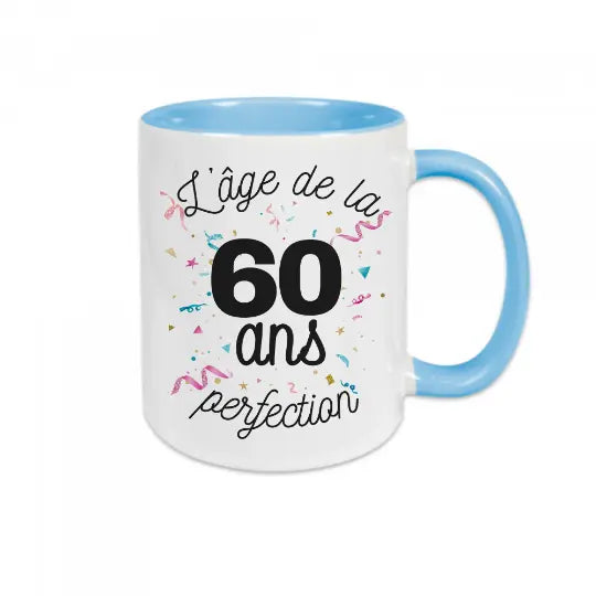 Mug céramique - 60 ans l'âge de la perfection