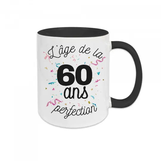 Mug céramique - 60 ans l'âge de la perfection