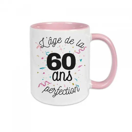 Mug céramique - 60 ans l'âge de la perfection