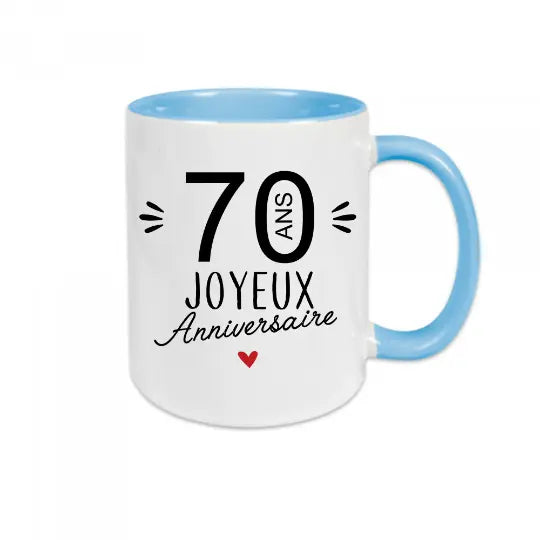 Mug céramique - 70 Ans Joyeux Anniversaire