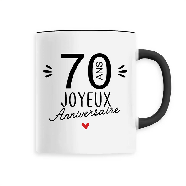 Mug céramique - 70 Ans Joyeux Anniversaire