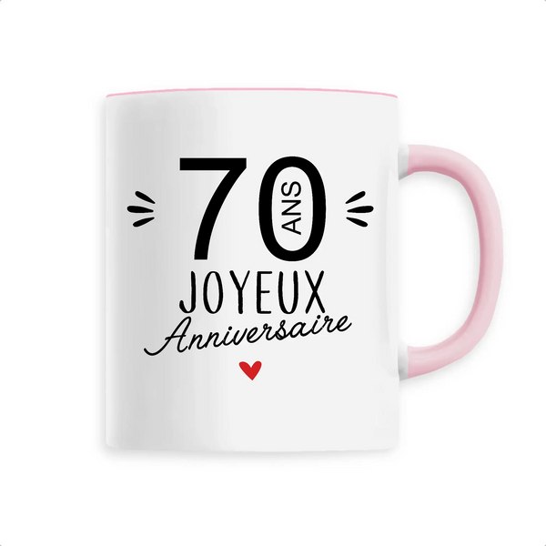 Mug céramique - 70 Ans Joyeux Anniversaire