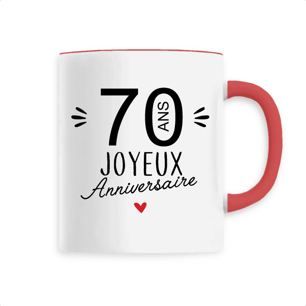 Mug céramique - 70 Ans Joyeux Anniversaire