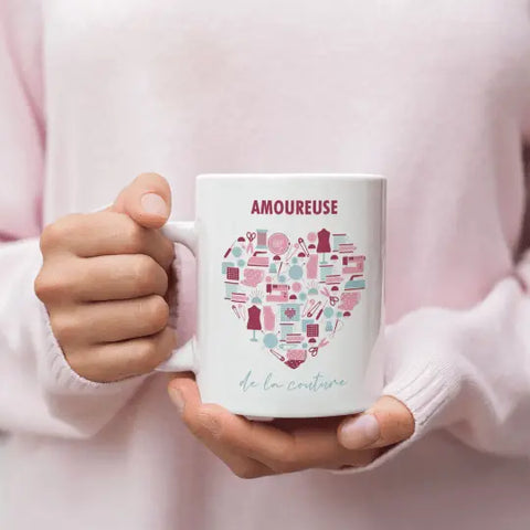 Mug céramique Amoureuse de la couture