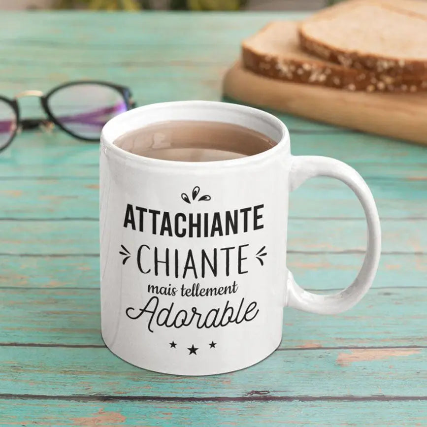 Mug céramique Attachiante mais adorable Encre et Créations