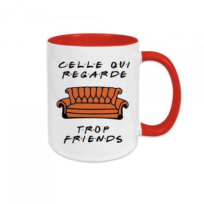 Mug céramique - Celle qui regarde trop friends