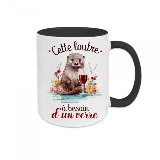 Mug céramique - Cette loutre à besoin d'un verre