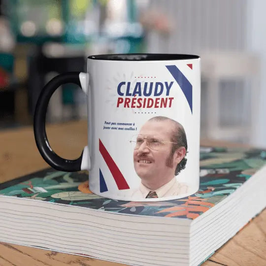 Mug céramique - Claudy président, affiche présidentielle humoristique