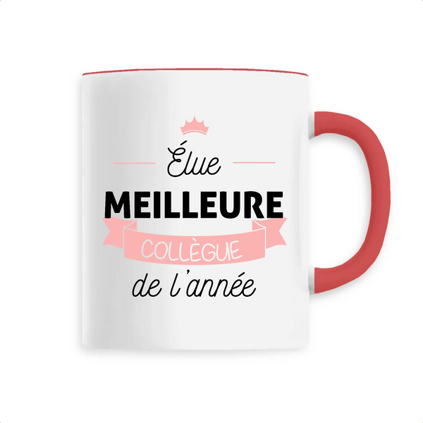 Mug céramique - Élue meilleure collègue