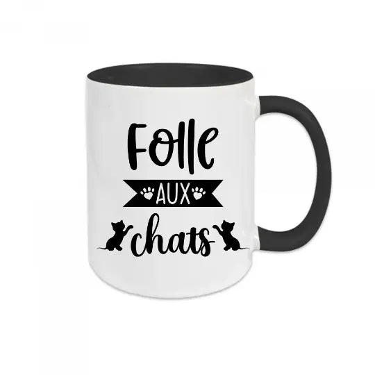 Mug céramique - Folle aux chats