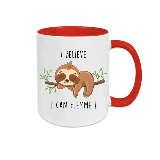 Mug céramique - I believe I can flemme !