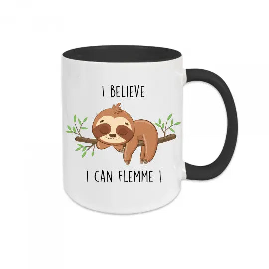 Mug céramique - I believe I can flemme !