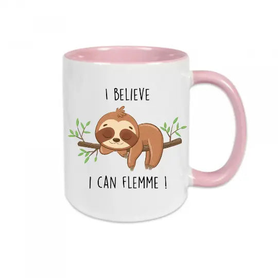 Mug céramique - I believe I can flemme !