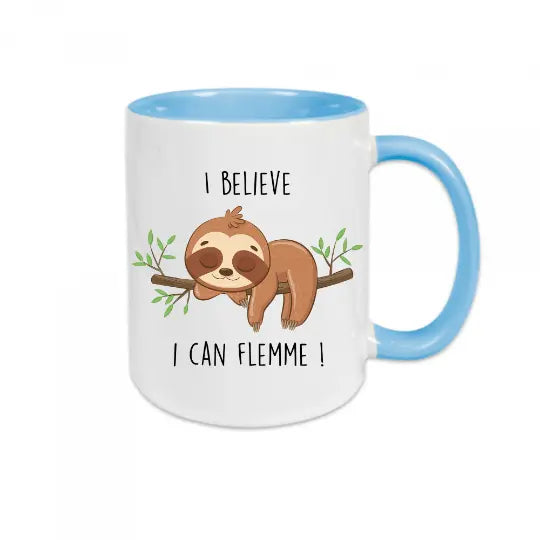 Mug céramique - I believe I can flemme !