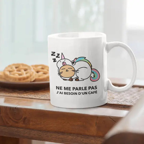 Mug céramique - J'ai besoin d'un café