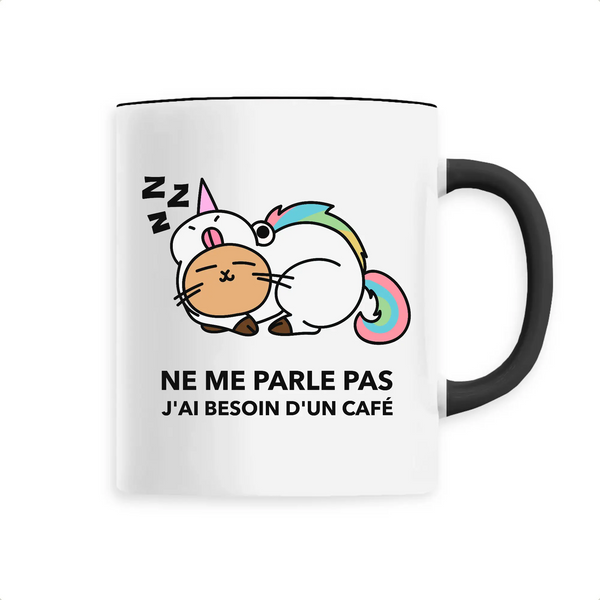 Mug céramique - J'ai besoin d'un café