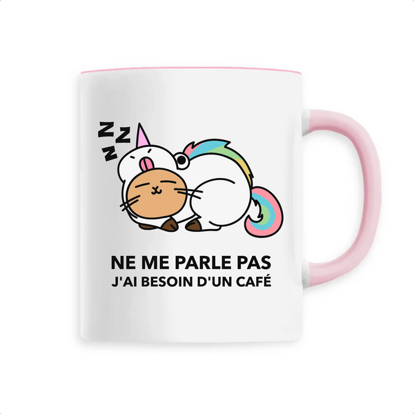 Mug céramique - J'ai besoin d'un café