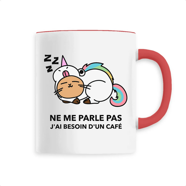 Mug céramique - J'ai besoin d'un café