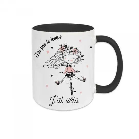 Mug céramique - J'ai pas le temps j'ai vélo