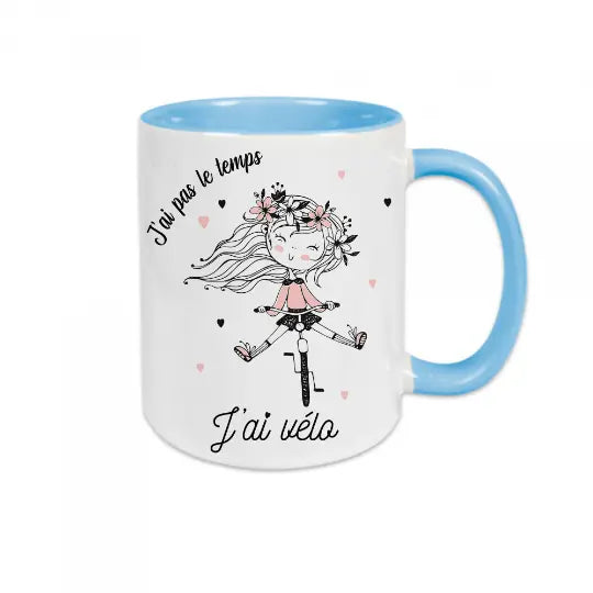 Mug céramique - J'ai pas le temps j'ai vélo