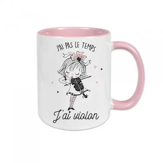 Mug céramique - J'ai pas le temps j'ai violon