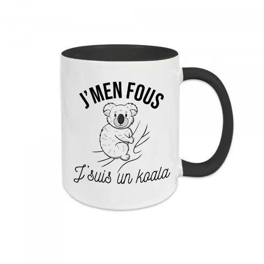 Mug céramique - J'men fous j'suis un koala