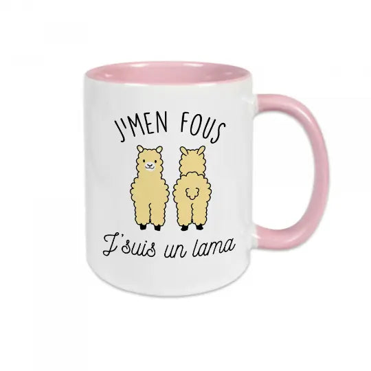 Mug céramique - J'men fous j'suis un lama