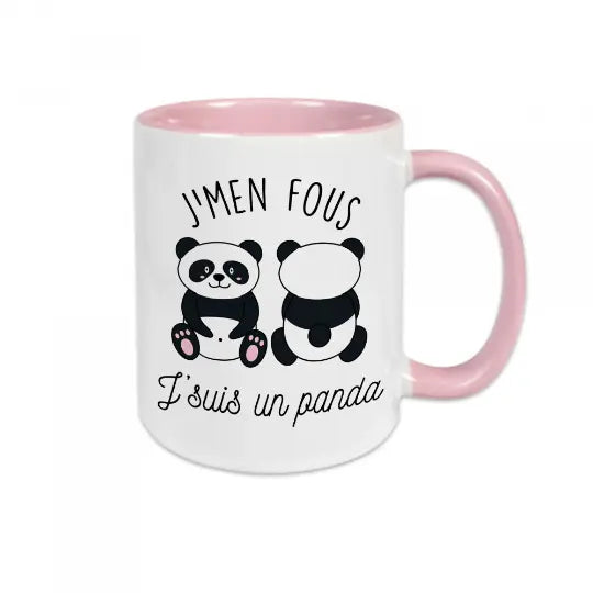 Mug céramique - J'men fous j'suis un panda