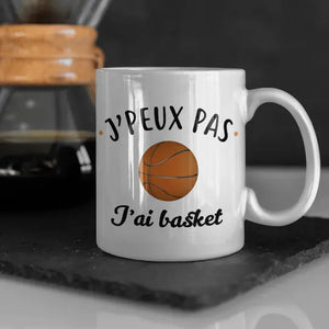 Mug céramique - J'peux pas j'ai basket