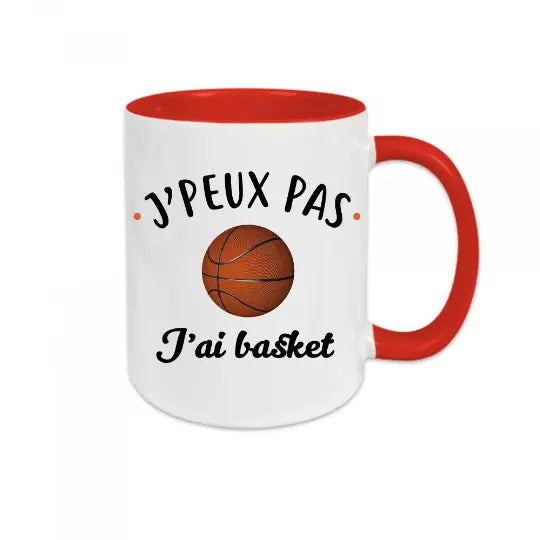 Mug céramique - J'peux pas j'ai basket