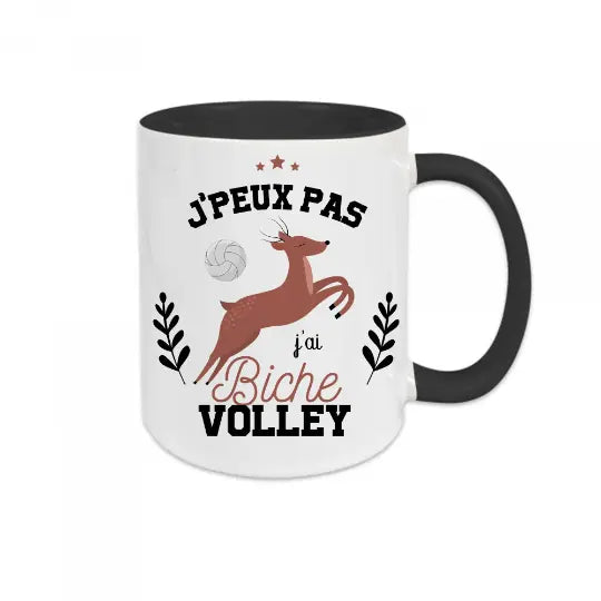 Mug céramique - J'peux pas j'ai biche volley