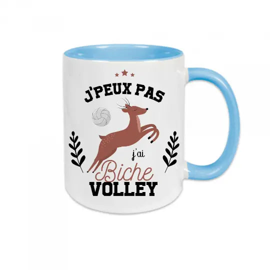 Mug céramique - J'peux pas j'ai biche volley