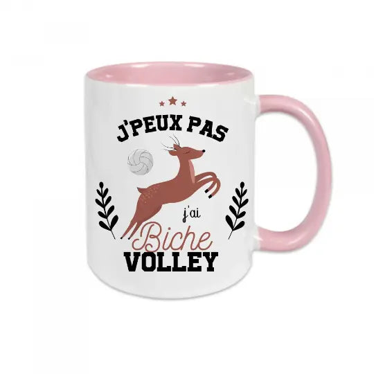 Mug céramique - J'peux pas j'ai biche volley