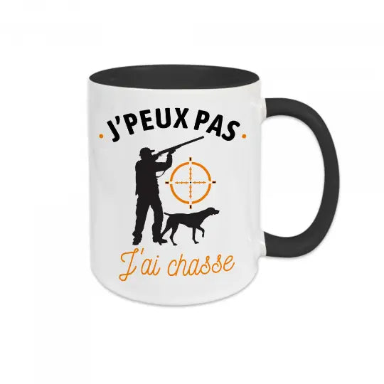 Mug céramique - J'peux pas j'ai chasse