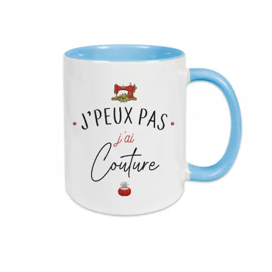 Mug céramique J'peux pas j'ai couture