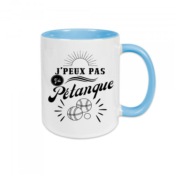 Mug céramique - J'peux pas j'ai pétanque Encre et Créations