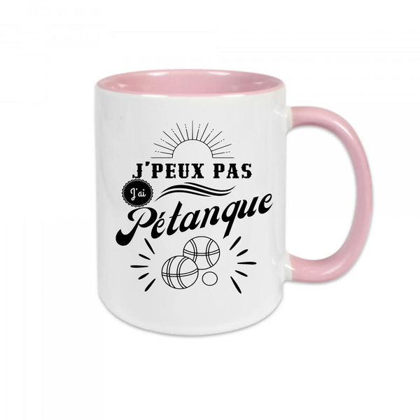 Mug céramique - J'peux pas j'ai pétanque Encre et Créations