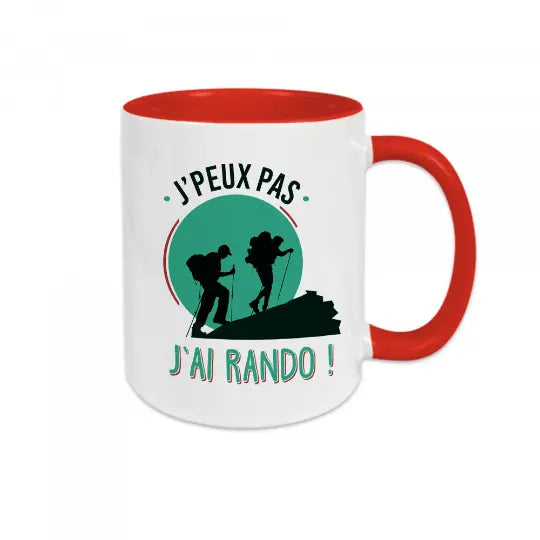 Mug céramique - J'peux pas j'ai rando