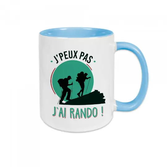 Mug céramique - J'peux pas j'ai rando