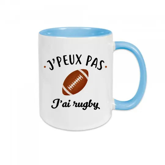 Mug céramique - J'peux pas j'ai rugby