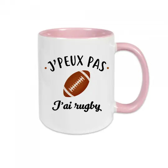 Mug céramique - J'peux pas j'ai rugby